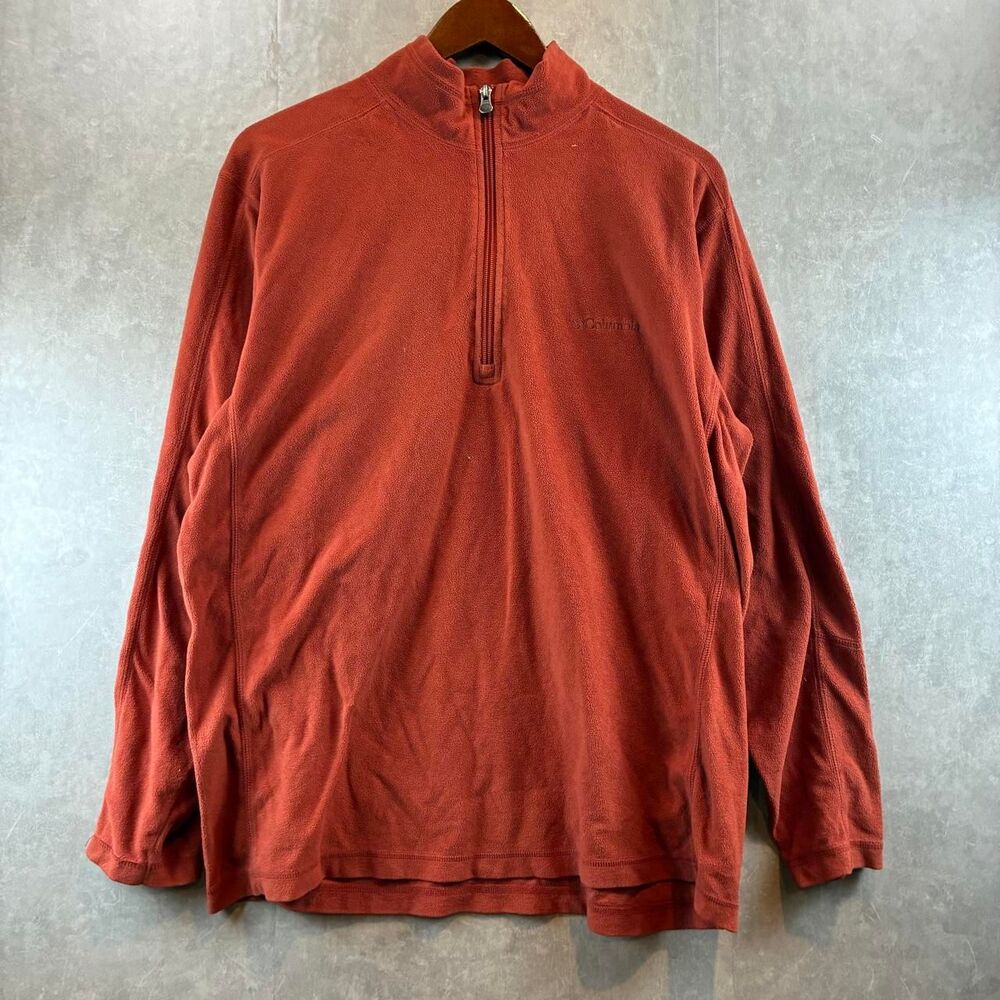 Columbia-sportswear Men's Orange and Burgundy Sweatshirt